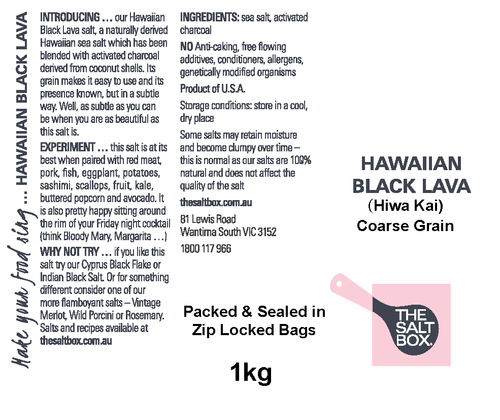 Hawaiian Black Coarse Bulk Pack 1kg