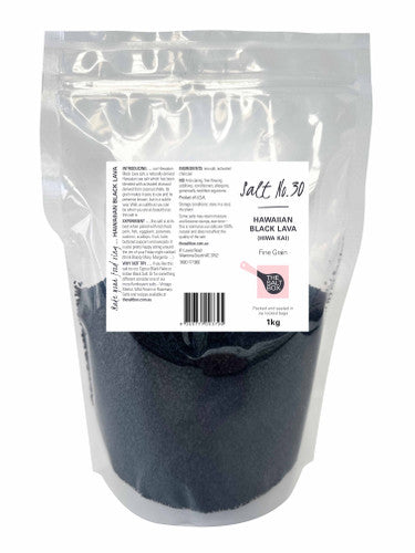 Hawaiian Black Lava Salt (Fine Grain) 1kg