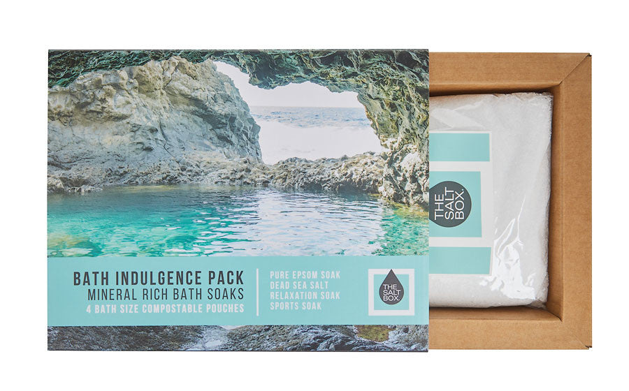 Bath Indulgence Pack - Lovely Gift presentation of 4 of our popular bath salts