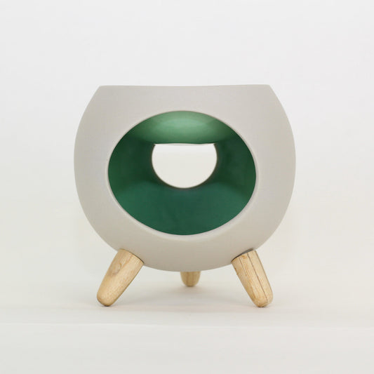Ceramic Essential Oil Burner - Igloo green