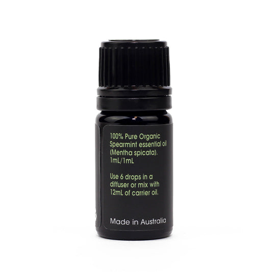 Organic Spearmint Essential Oil back