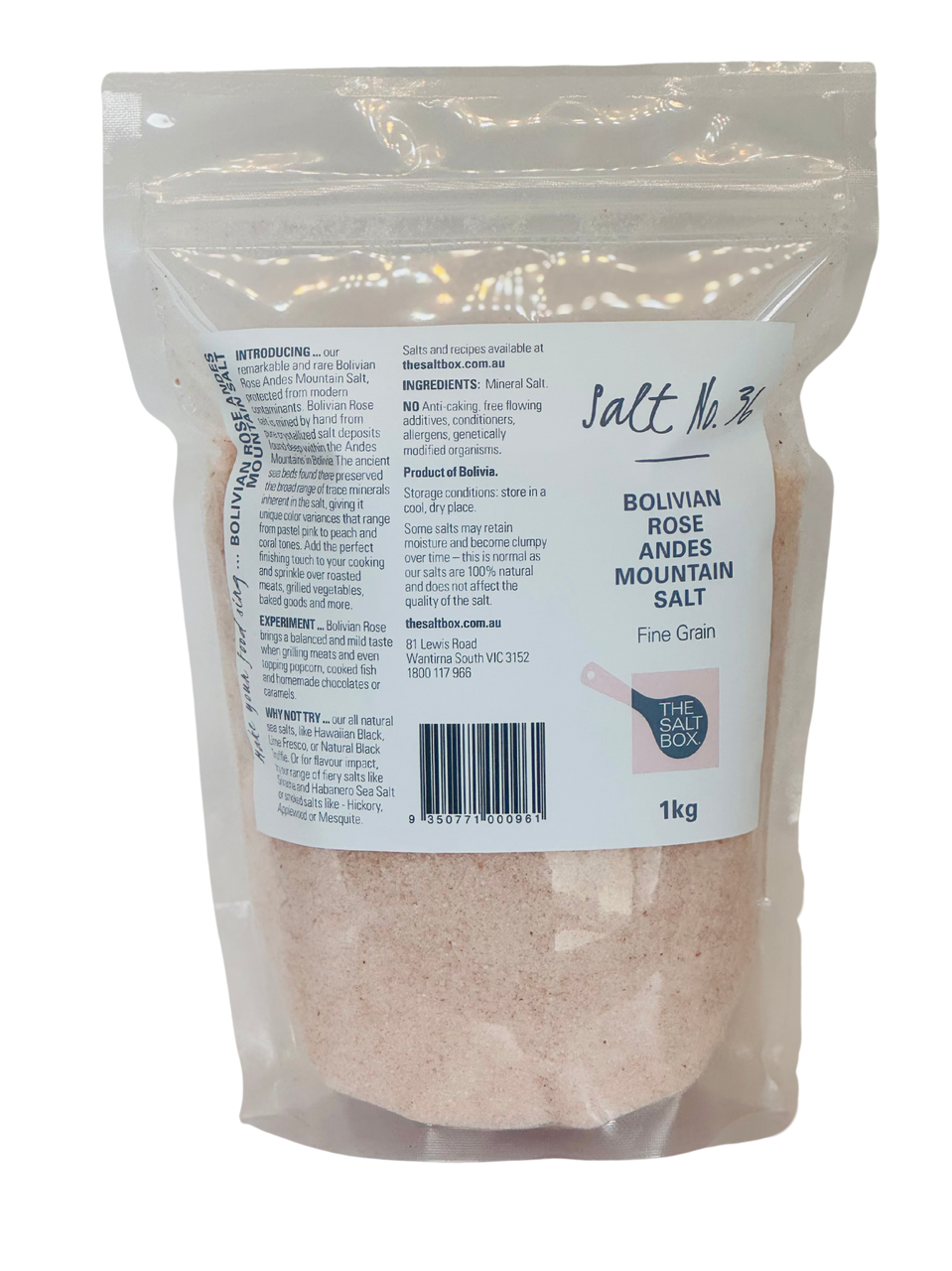 Bolivian Rose Andes Mountain Salt 1kg