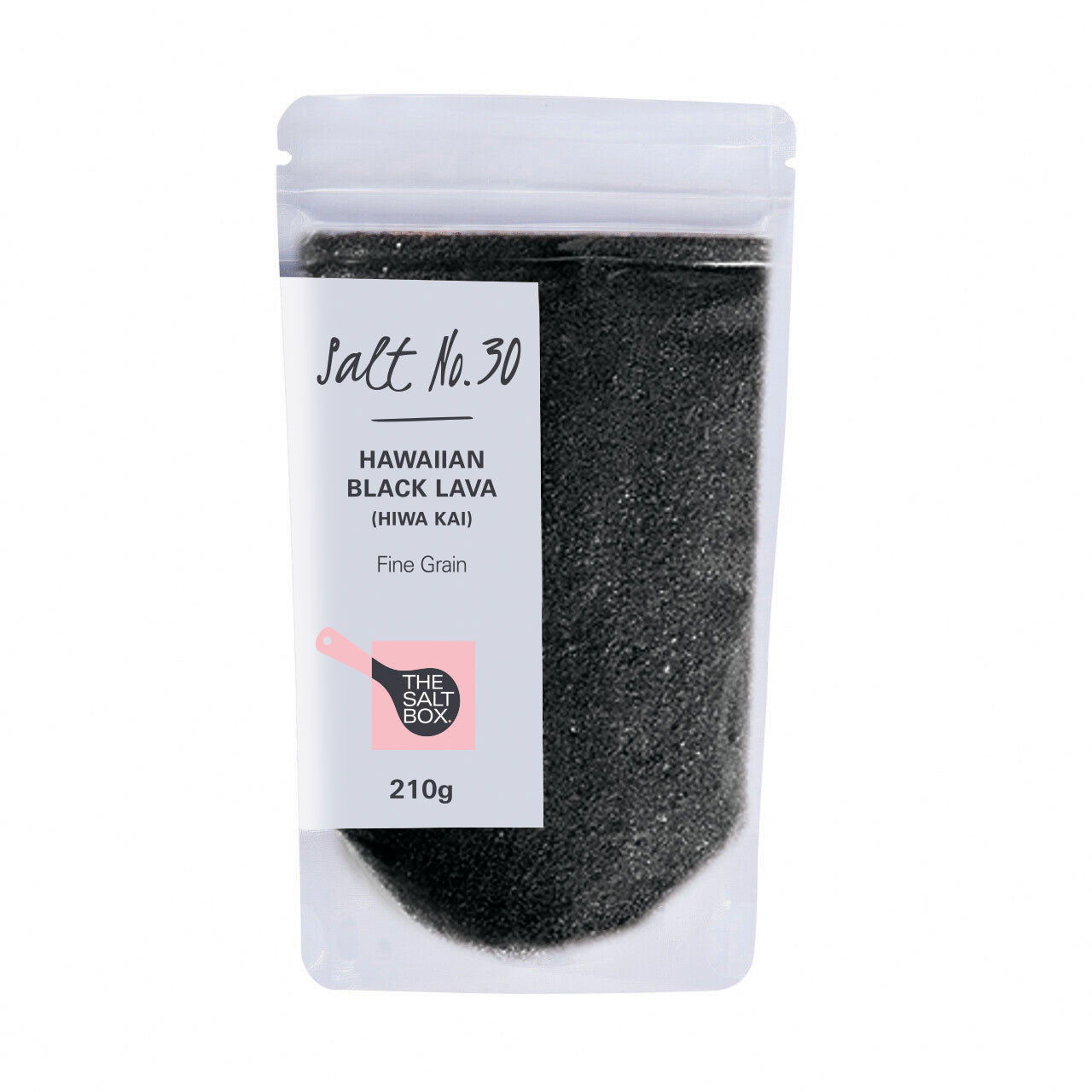 Hawaiian Black Lava Salt (Fine Grain) 210g Pouch
