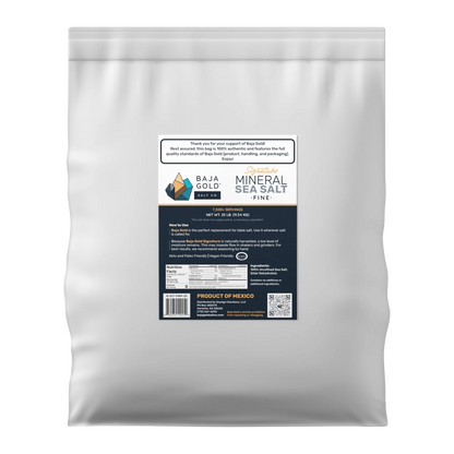 Baja Gold Mineral Sea Salt - Fine Grain 11.34kg