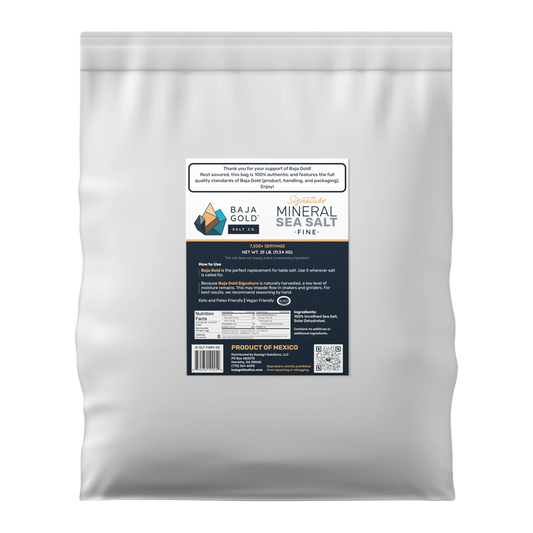 Baja Gold Mineral Sea Salt - Fine Grain 11.34kg