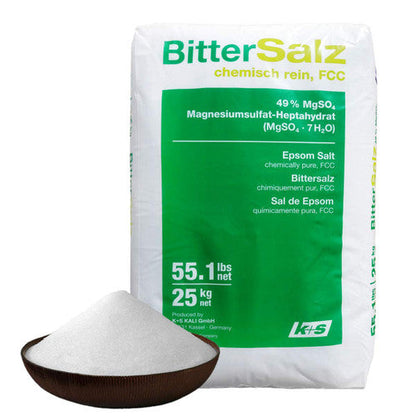 Natural Epsom Salts Food Grade 25kg - Bittersalz