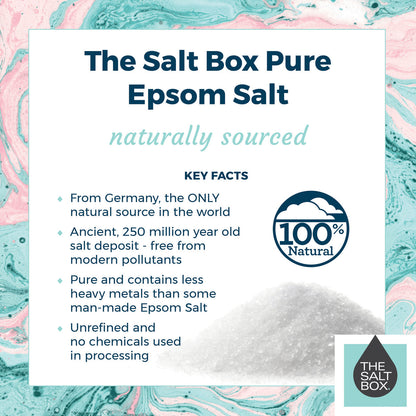 Natural Epsom Salt 20kg - two 10kg zip lock bags