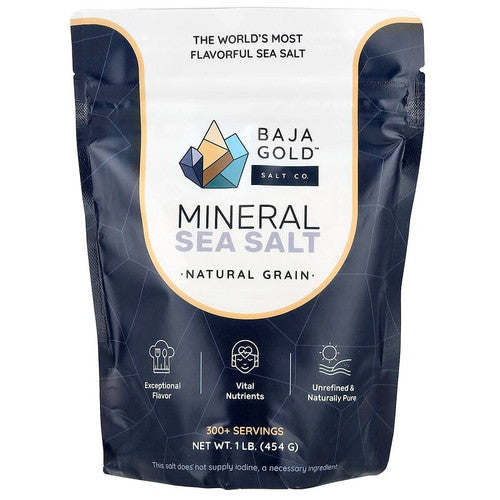 Baja Gold Mineral Sea Salt - Natural Grain 454g