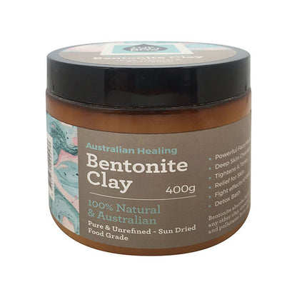 Bentonite Clay 400g Jar Front