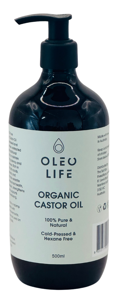 Castor Oil Organic 500ml food grade plastic bottle