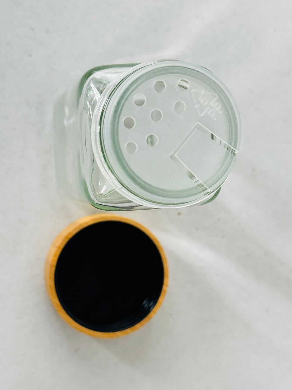 Shaker Jar for Salt, Herbs & Spices top off top view