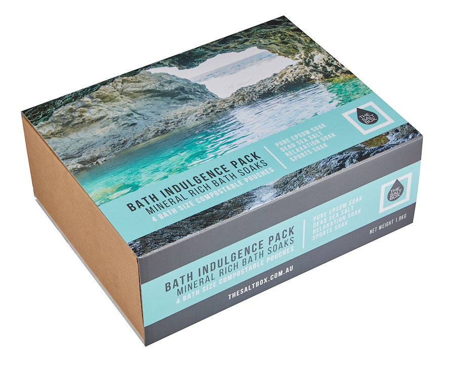 Bath Indulgence Pack - Lovely Gift  presentation of 4 of our popular bath salts