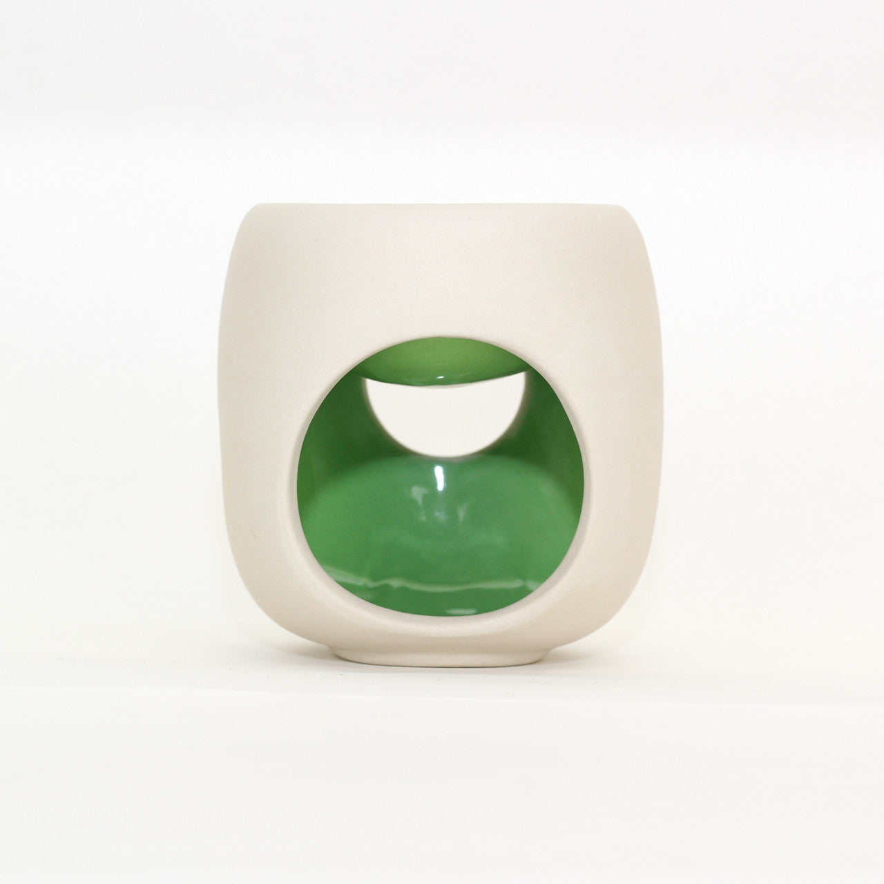 Ceramic Essential oil Burner - Cabana green