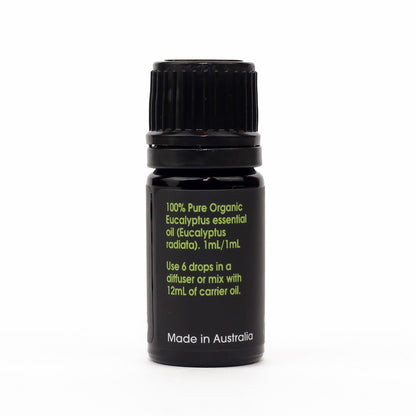 Organic Eucalyptus Essential Oil back