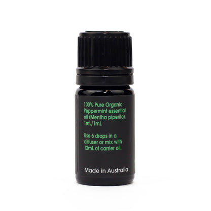 Organic Peppermint Essential Oil back