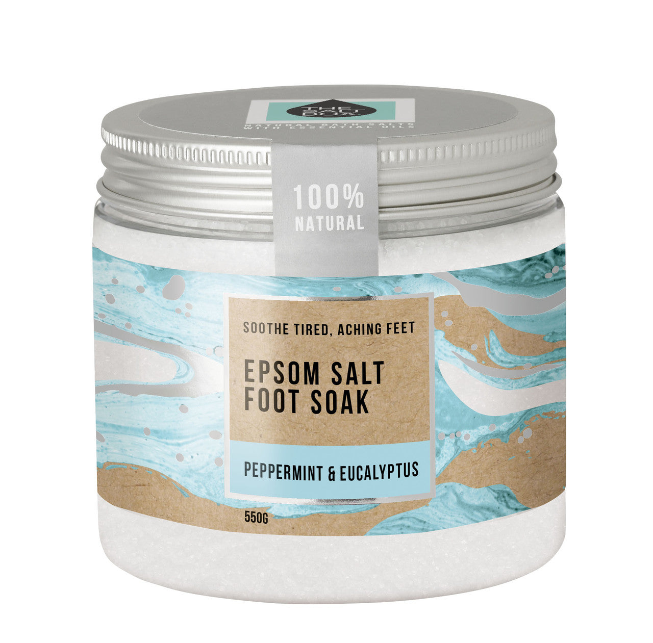 Natural Epsom Foot Soak Jar