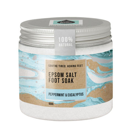 Natural Epsom Foot Soak 550g Jar