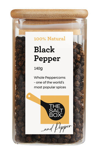 Black Peppercorns - Whole 140g Jar