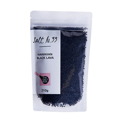 Hawaiian Black Lava Salt Pouch small grain