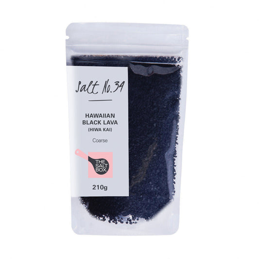 Hawaiian Black Lava Salt (Coarse) 210g Pouch