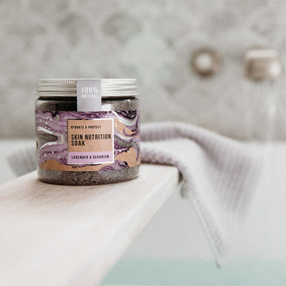 Skin Nutrition Bath Soak 600g Gift Jar Styled Closed