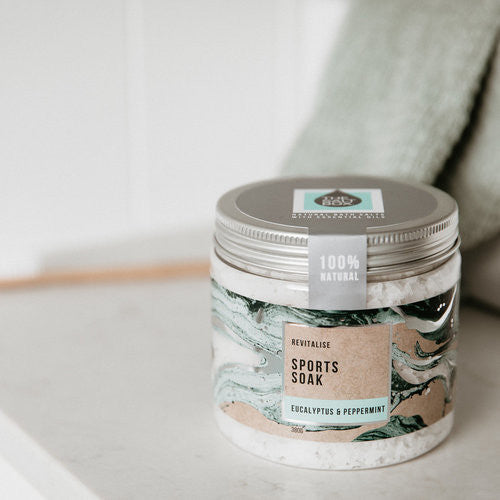 Sports Soak 380g Gift Jar Styled Closed