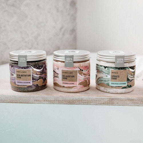 Bath Soak Gift Jar Range Styled